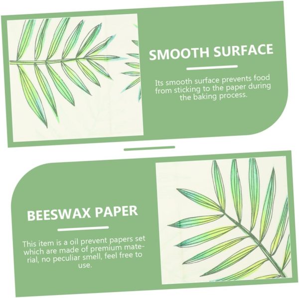 3pcs Organic Beeswax Food Wraps Natural Beeswax Preservation Cloths for Sustainable Food Storage Reusable Versatile Wraps for Snacks Sandwiches and More - Image 2