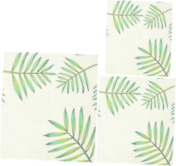 3pcs Organic Beeswax Food Wraps Natural Beeswax Preservation Cloths for Sustainable Food Storage Reusable Versatile Wraps for Snacks Sandwiches and More
