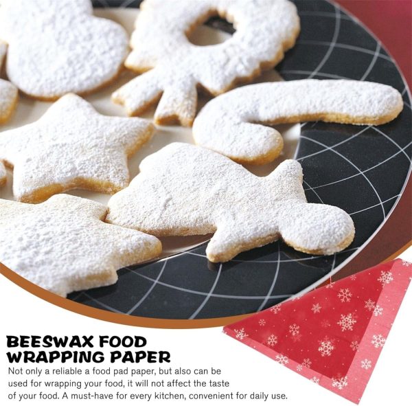 3pcs Beeswax Food Wraps for Sustainable Food Storage Beeswax Preservation Cloth for Sandwiches Bread and Baking Reusable - Image 2